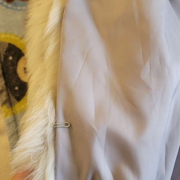 Saga Fox Vintage Blue Fox Fur Coat, Size L, Mid-Length Coat - Picture 5 of 8